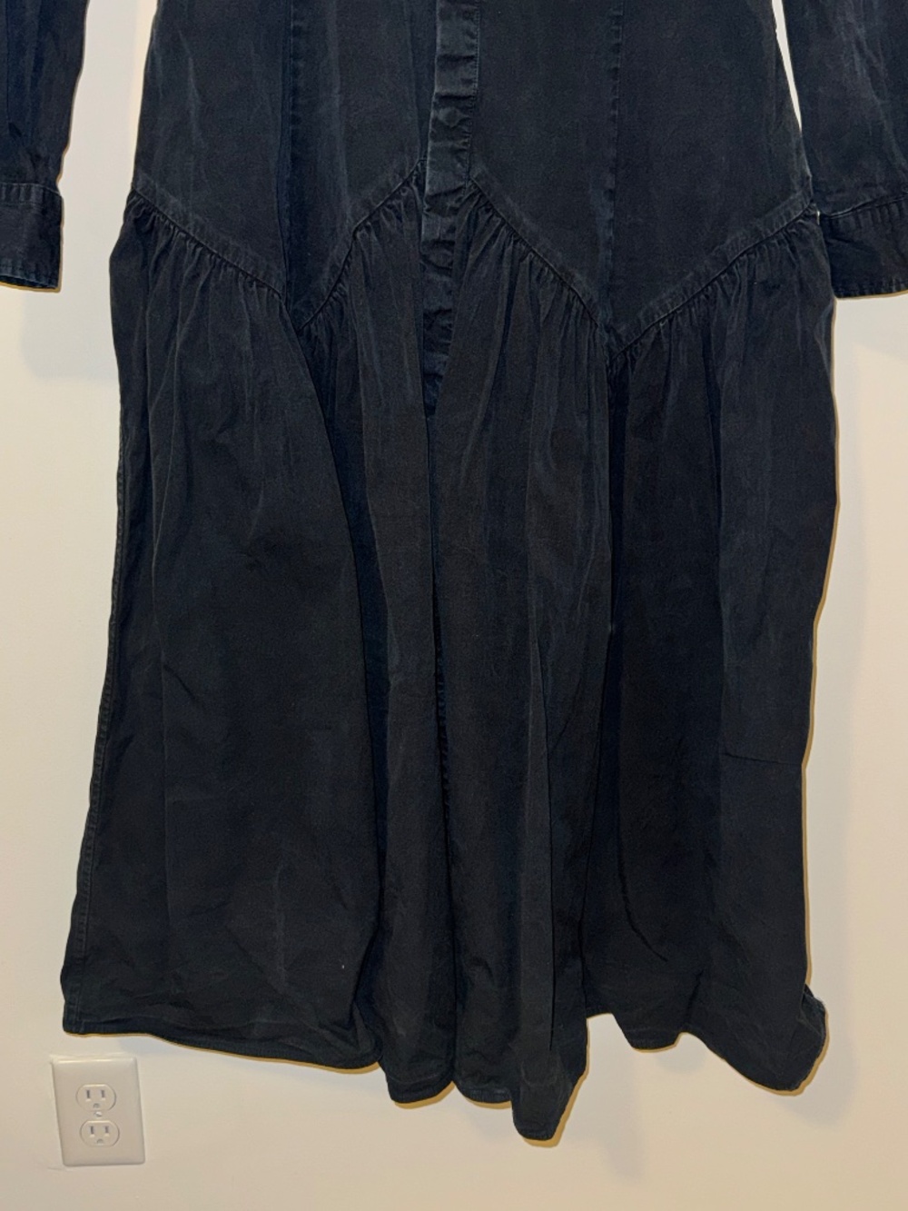 Polo Ralph Lauren Black Long Sleeve Day Dress Size 8 - Picture 6 of 7
